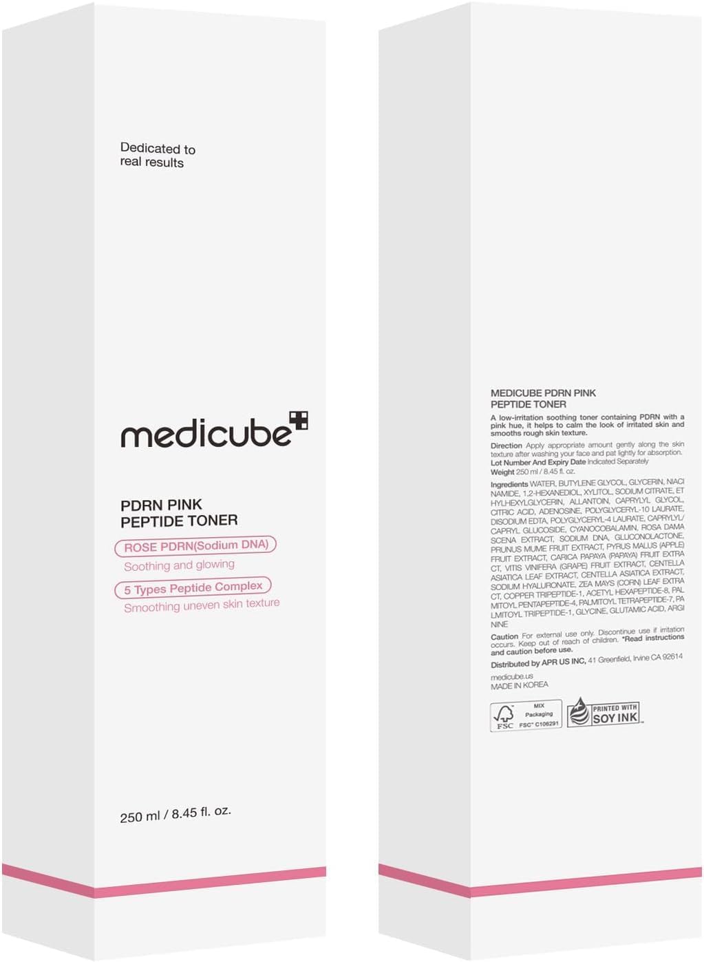 Medicube PDRN Toner Salmon DNA PDRN CICA Soothing Toner | Lightweight & Watery for Skin Boosting, Soothing and Calming | Uneven Skin Tone Care with Peptide & Niacinamide | Korean Skincare, 8.45 fl.oz