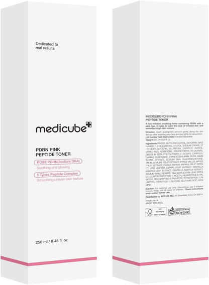Medicube PDRN Toner Salmon DNA PDRN CICA Soothing Toner | Lightweight & Watery for Skin Boosting, Soothing and Calming | Uneven Skin Tone Care with Peptide & Niacinamide | Korean Skincare, 8.45 fl.oz