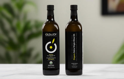 OleaJoy Organic Extra Virgin Olive Oil, Hand picked, Cold Extracted, Tunisian Olive Oil, 1 LITER – 33.8 Fl Oz