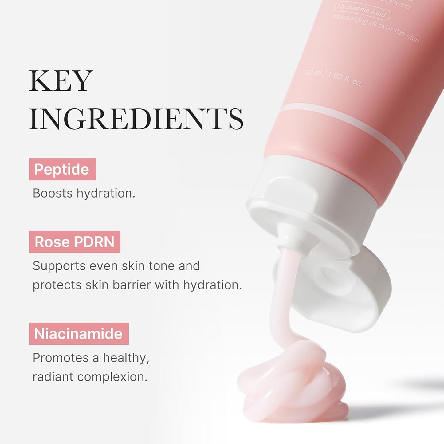 Medicube PDRN Pink Hyaluronic Moisturizing Cream | Blemish Recovery, Relief & Hydrating Care | Restores Skin Elasticity & Glow | Korean Skincare for Even Skin Tone & Pore Care | 50ml / 1.69 fl.oz.