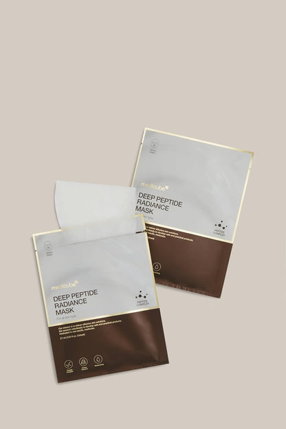 Medicube Deep Peptide Radiance Mask | Hydrating, Elasticity-Enhancing, & Plumping Facial Mask | Quadruple Peptide & Hyaluronic Acid | Vegan-Approved Sheet Mask | K-Beauty Skincare ($2.50 Each)