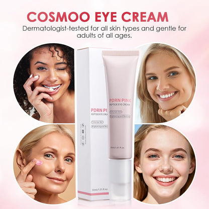 PDRN Pink Peptide Eye Cream,Under Eye Cream For Dark Circles with Niacinamide, Retinol & Hyaluronic Acid to Fight Fine Lines,Wrinkles,Puffiness And Bags Under Eyes,Korean Skin Care 30ml/1.01 fl. oz