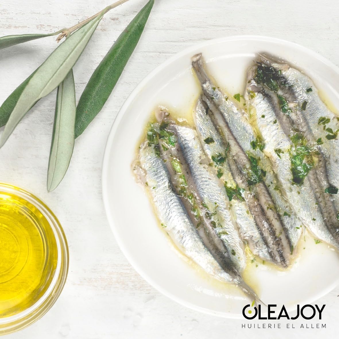 OleaJoy Extra Virgin Olive Oil, Hand picked, Cold Extracted, Tunisian Olive Oil, 1 LITER – 33.8 Fl Oz