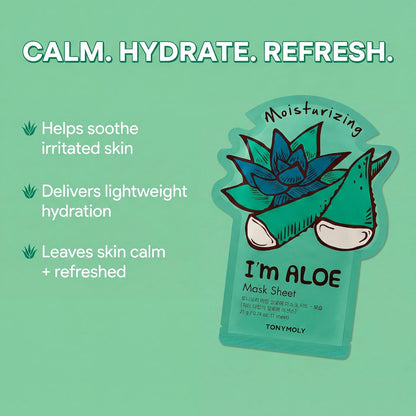 TONYMOLY I’m Real Sheet Mask Set – Korean Face Mask Variety Pack for Hydrating, Soothing & Nourishing Skin, K-Beauty Skincare Self-Care & Easter Gift Set for Women ($2.00 Each)