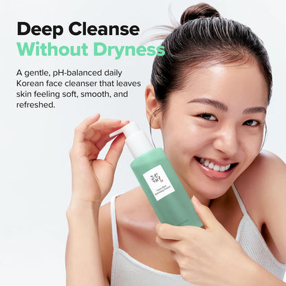 Beauty of Joseon Green Plum Refreshing Cleanser Gel Type Deep Pore Cleansing, Acne Face Wash, Blackhead Remover for All Skin Types, Korean Skincare 100ml, 3.38 fl.oz