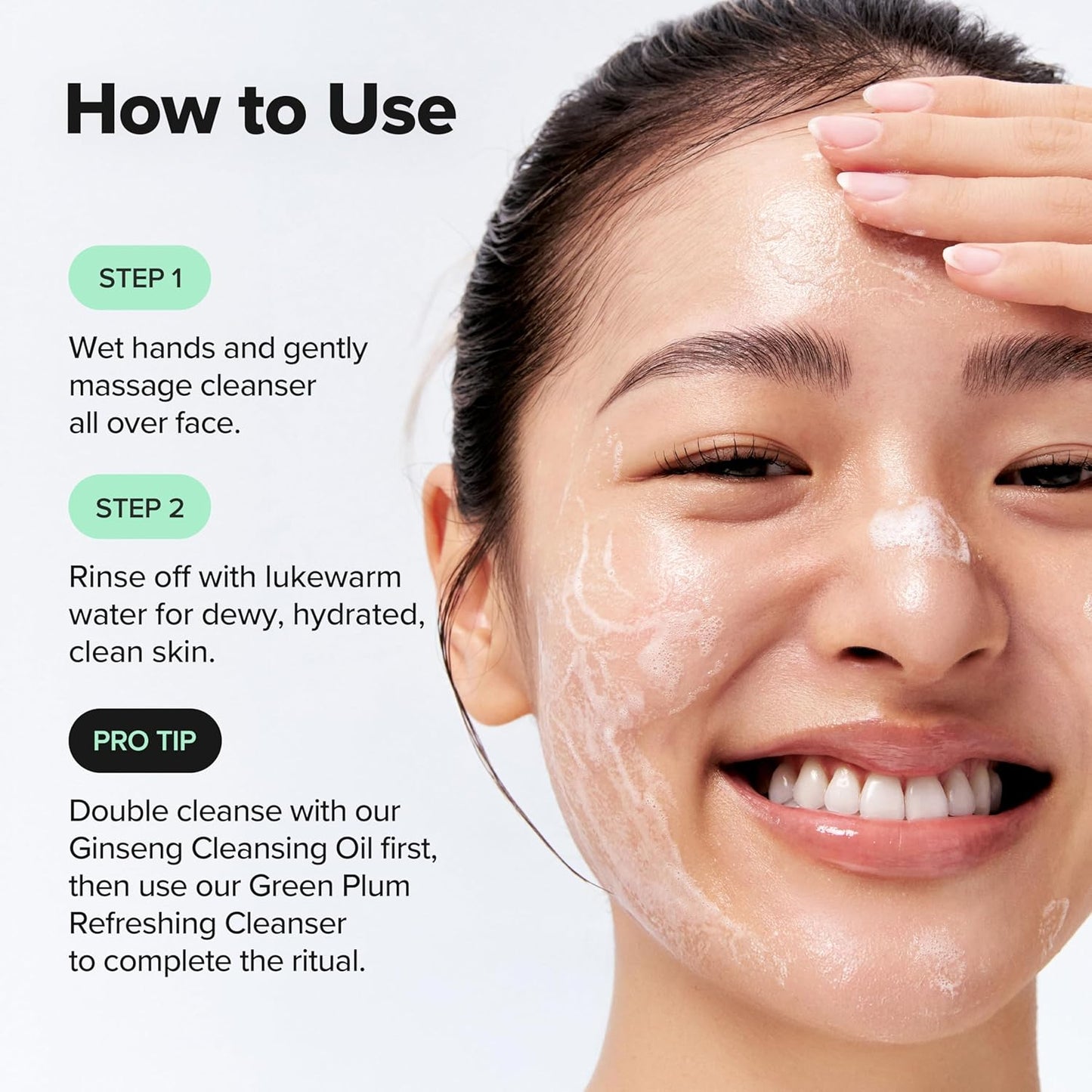 Beauty of Joseon Green Plum Refreshing Cleanser Gel Type Deep Pore Cleansing, Acne Face Wash, Blackhead Remover for All Skin Types, Korean Skincare 100ml, 3.38 fl.oz