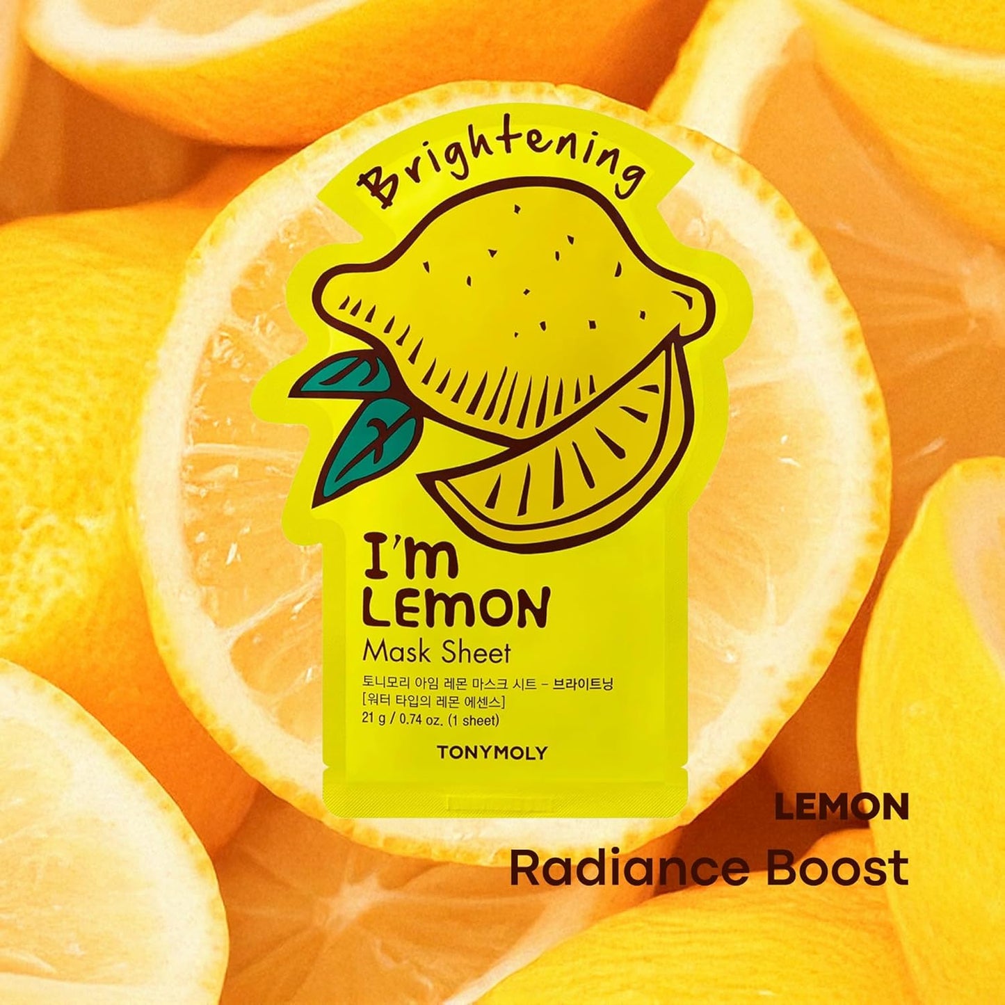 Tony Moly I'm Real Lemon Brightening Mask Sheet 21 g ($2.00 Each)